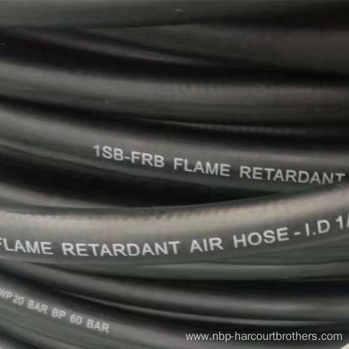 1/4 Inch Flame Resistant Rubber Air Breathing Hose 300 psi